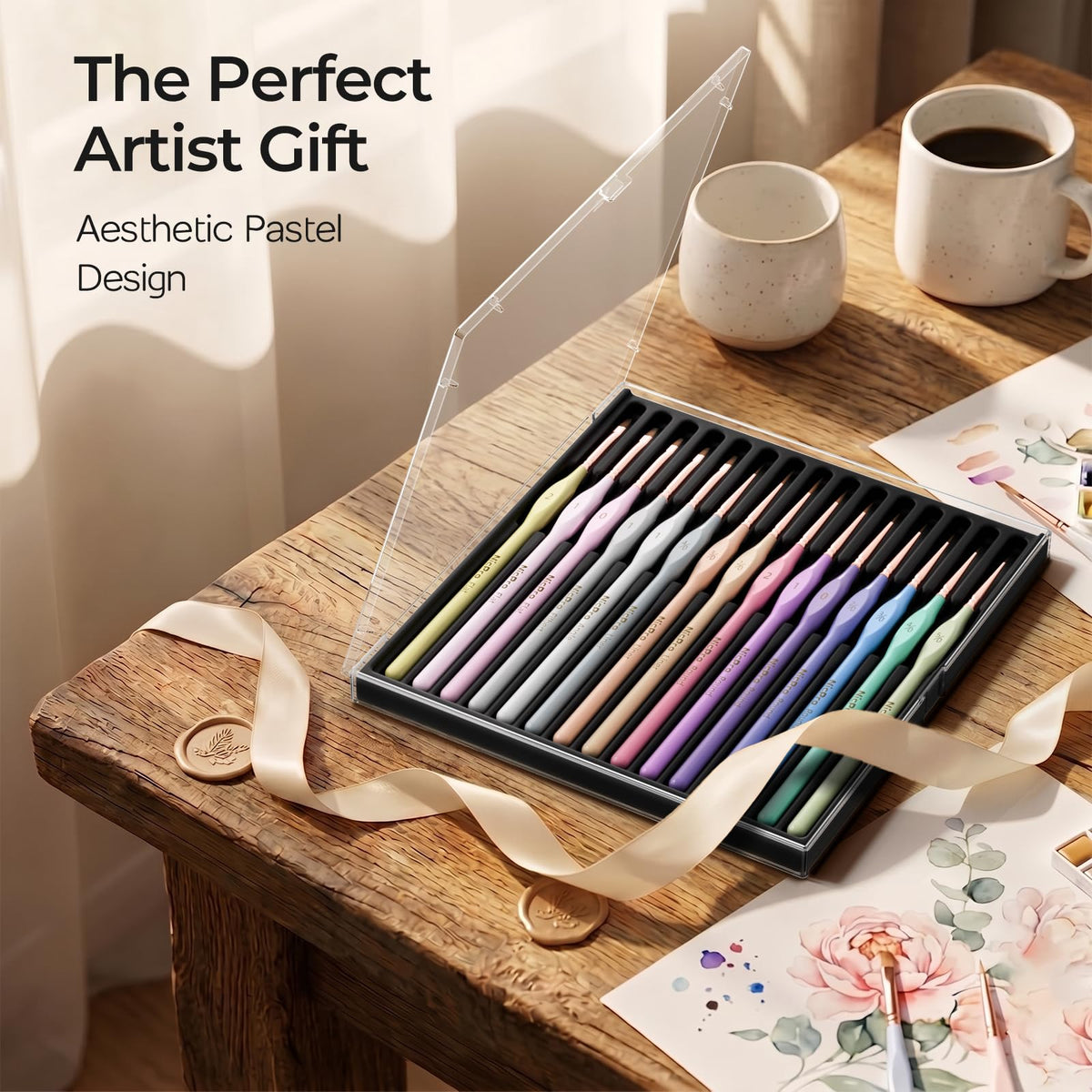 Nicpro 15PCS Paint By Numbers Brushes, Micro Fine Detail Paint Brush Set