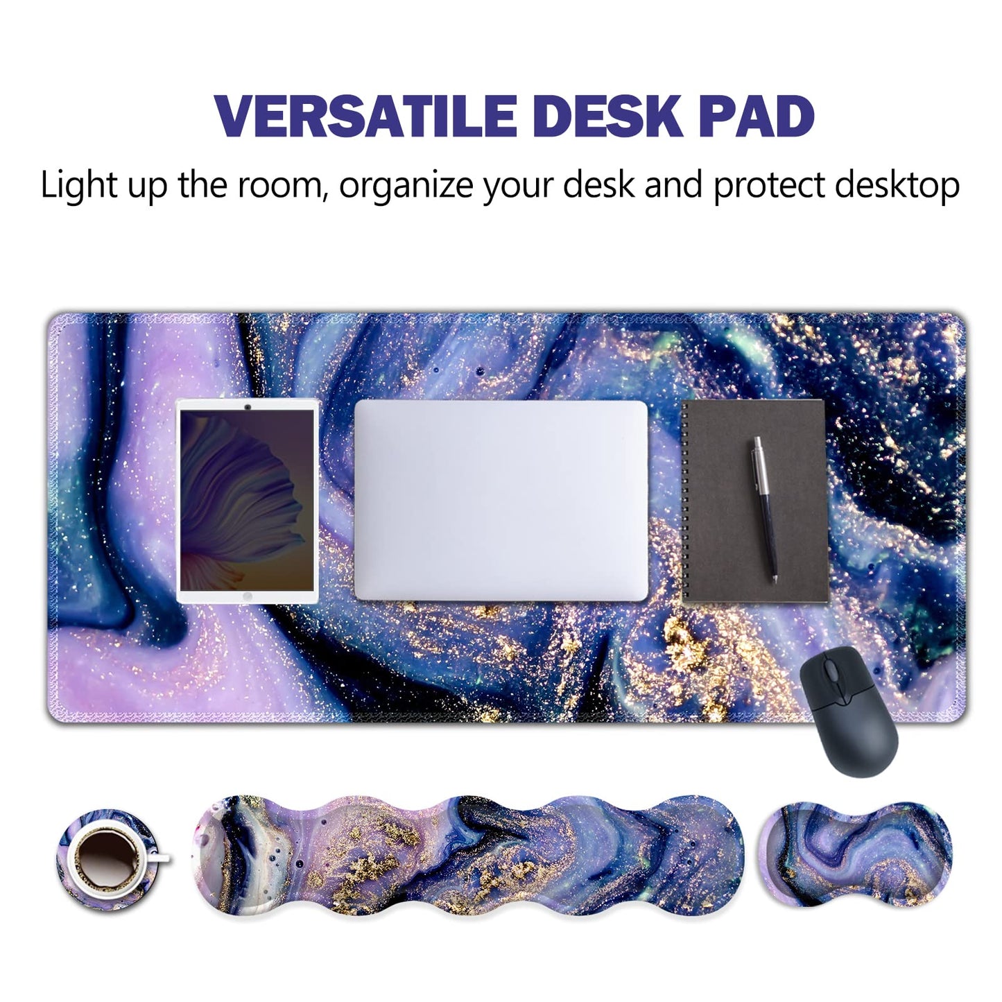 Upgraded Extended Gaming Mouse Pad, Keyboard Wrist Rest Pad, Wrist Support Mousepad Set, Artso