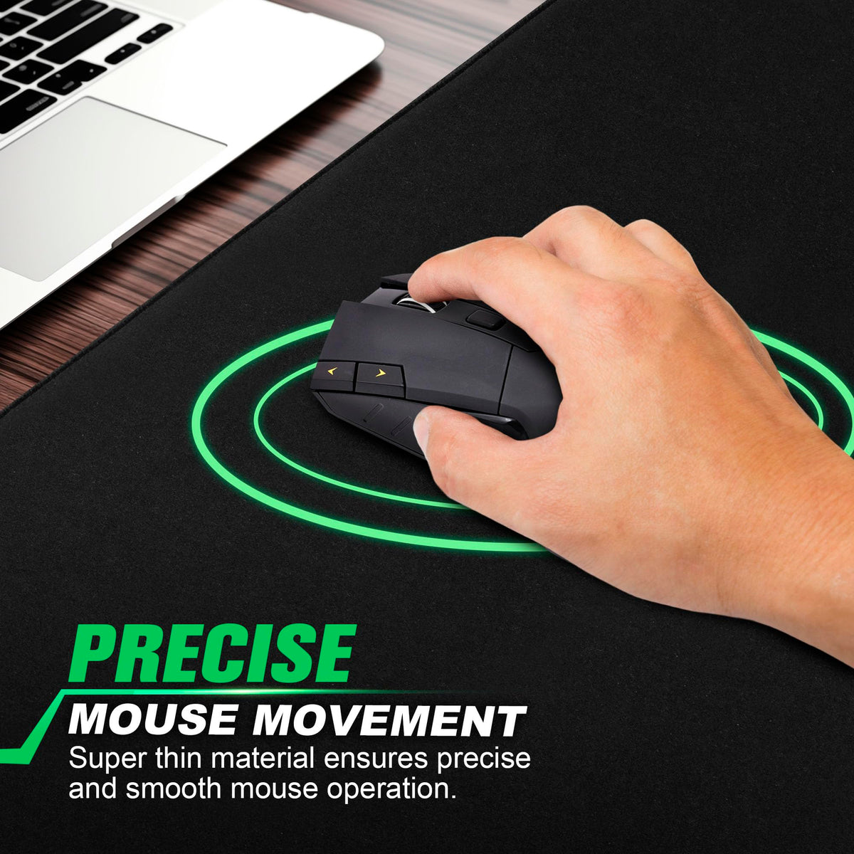 LifeTrim Huge 46”x17” 5mm Gaming Mouse Pad Large Mouse Pad for Desk Gaming Giant Black XXL Thick