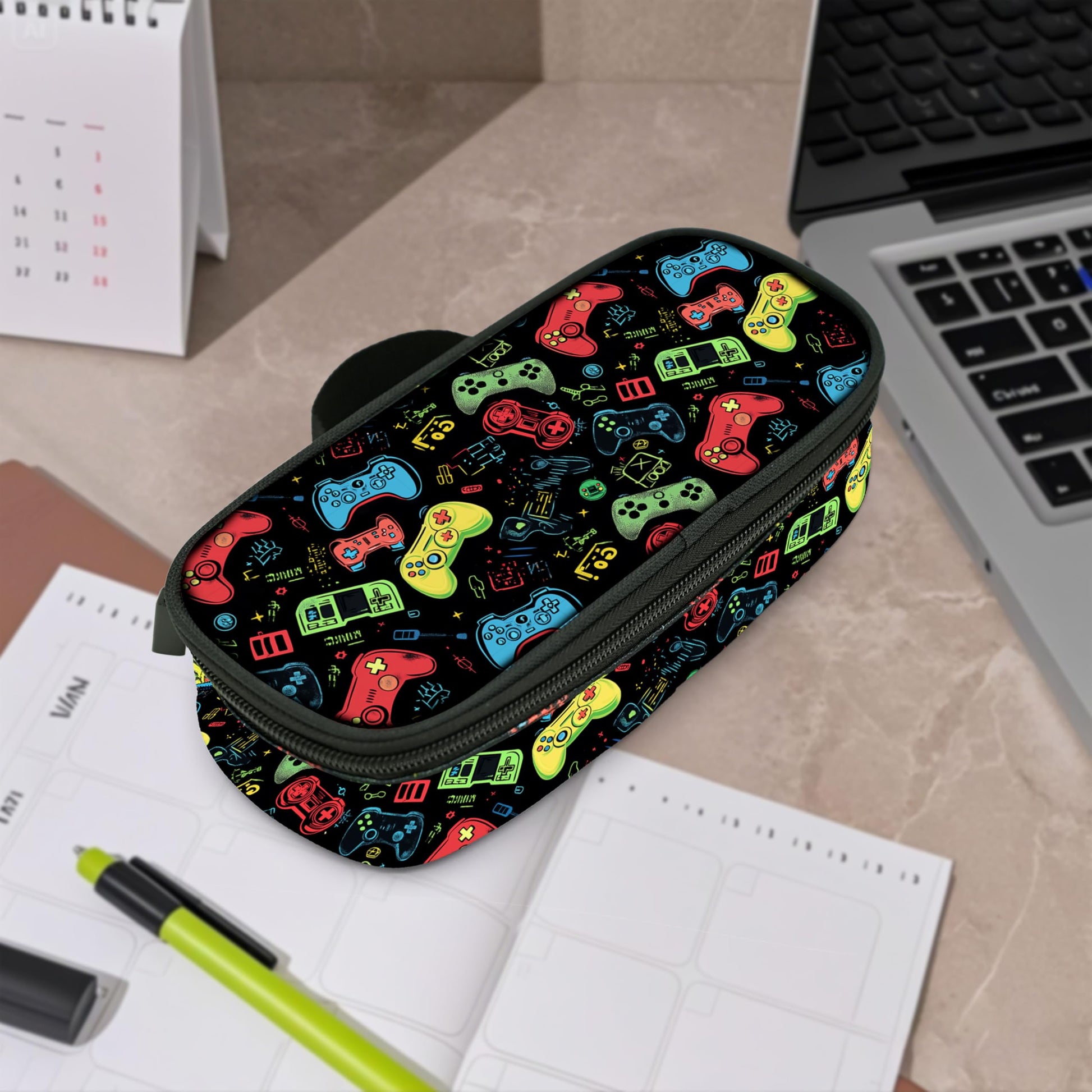 Droerfes Game Pencil Case Pencil Pouch Large Capacity Pen Bag School Office Organizer Stationery