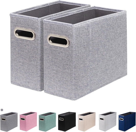 ComfortKeeper 2 Packs Letter Size File Organizer, File Folders Organizer, Fabric Storage Box