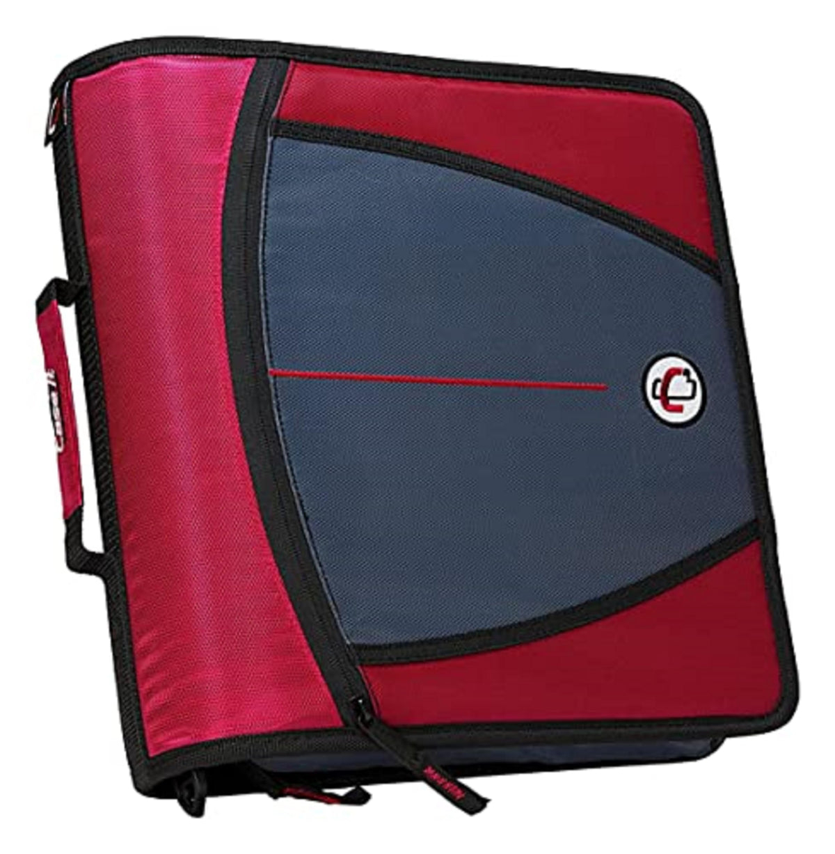Case-it School Zipper Binder | 3-Inch O-Rings | 600-Sheet | D-146 Red