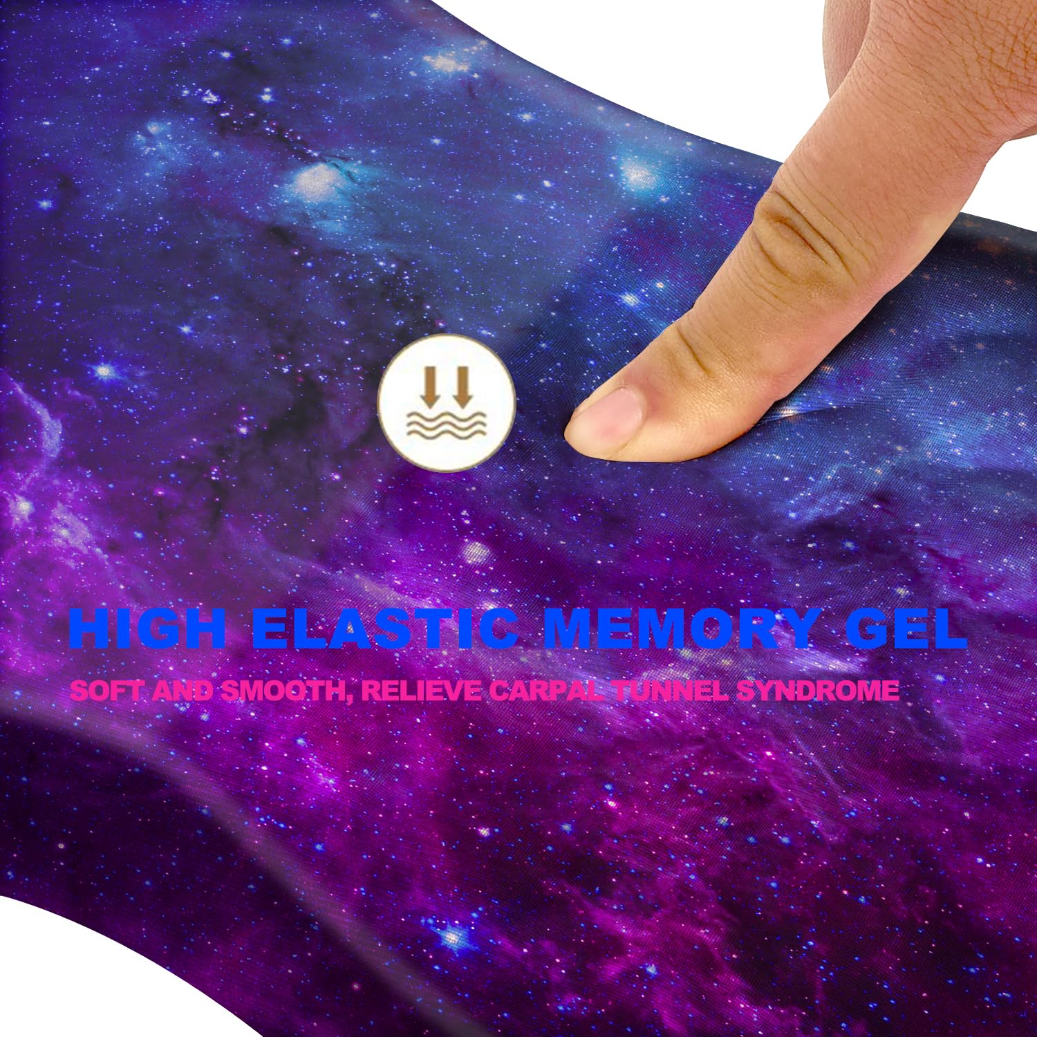 KUOSGM Mouse Pad Wrist Support, Ergonomic Mouse Pad with Massage Dot, Comfortable Computer Mouse