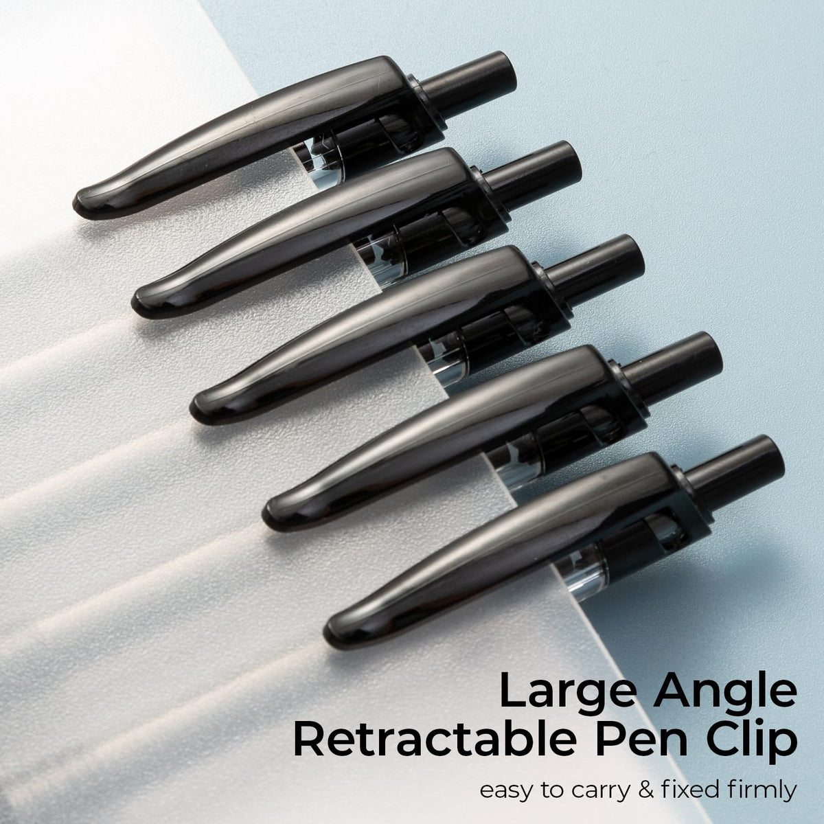 M&G 30 Pcs Black Gel Pens, 0.5mm Fine Point, Quick Dry Ink