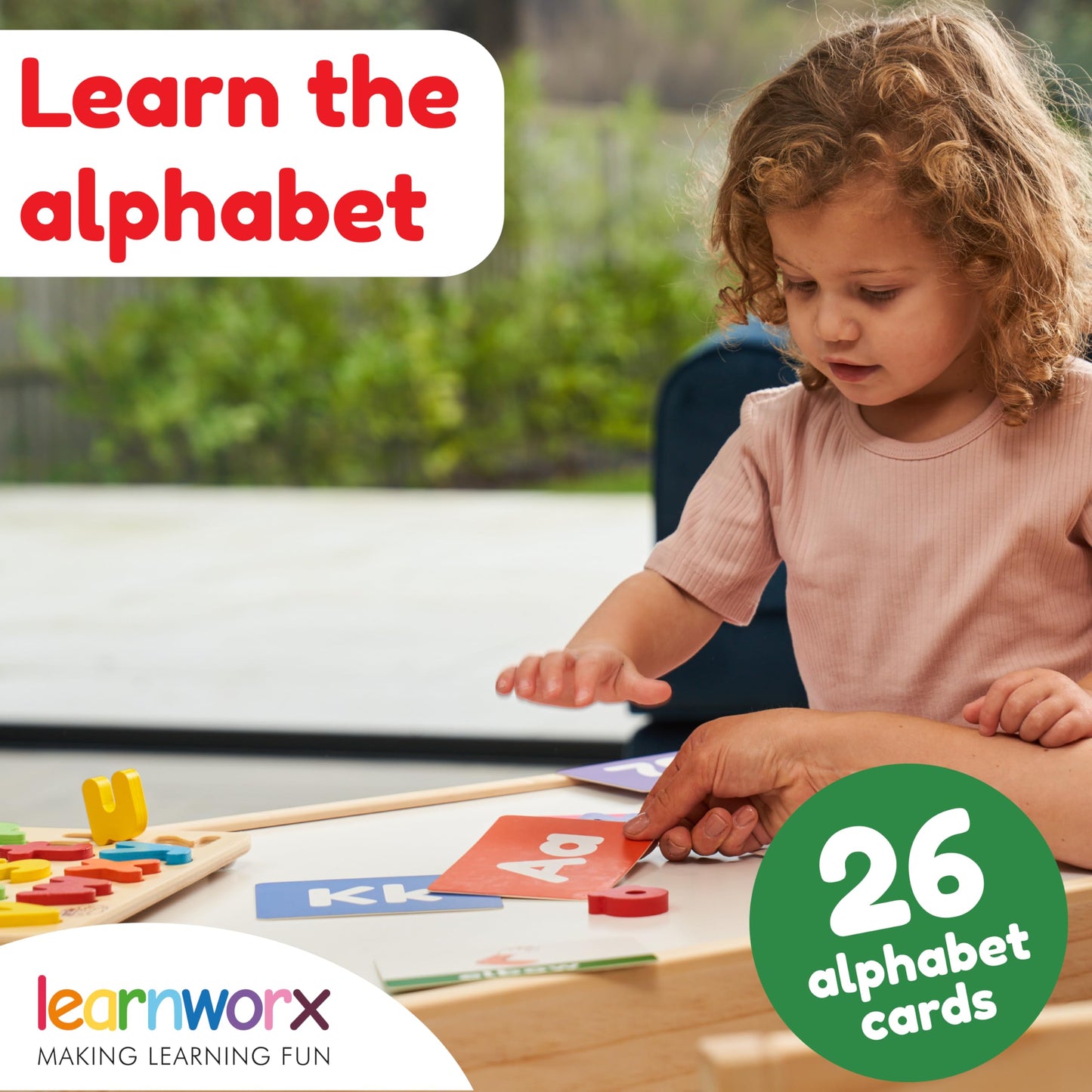 Toddler Learning Flash Cards | Kids Letter Number Alphabet Animal Color Words Flashcards | Large