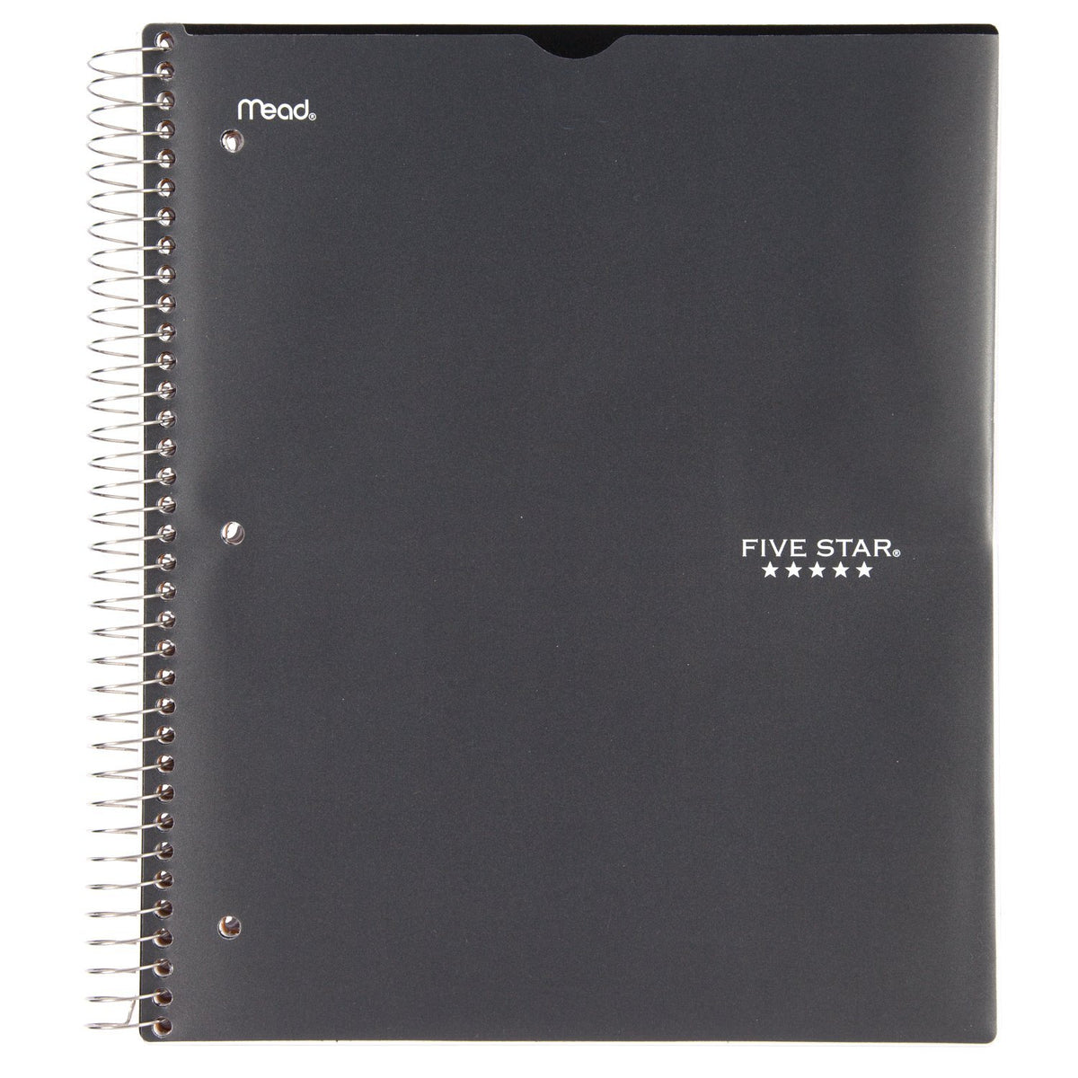 Five Star Spiral Notebook, 3 Subject, College Ruled Paper, 150 Sheets, 11" x 8-1/2", Customizable
