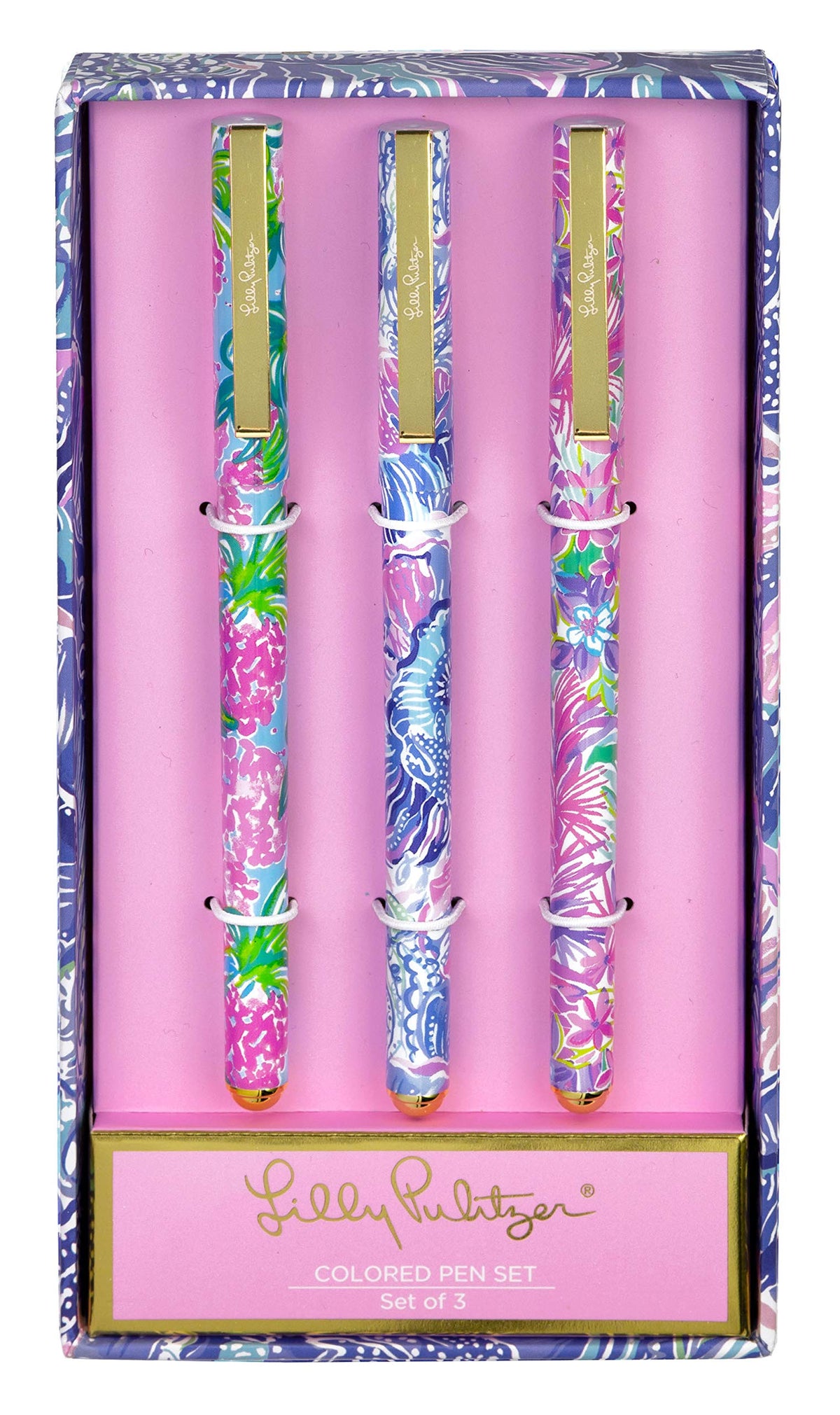 Lilly Pulitzer Pen Set of 3, Shade Seekers