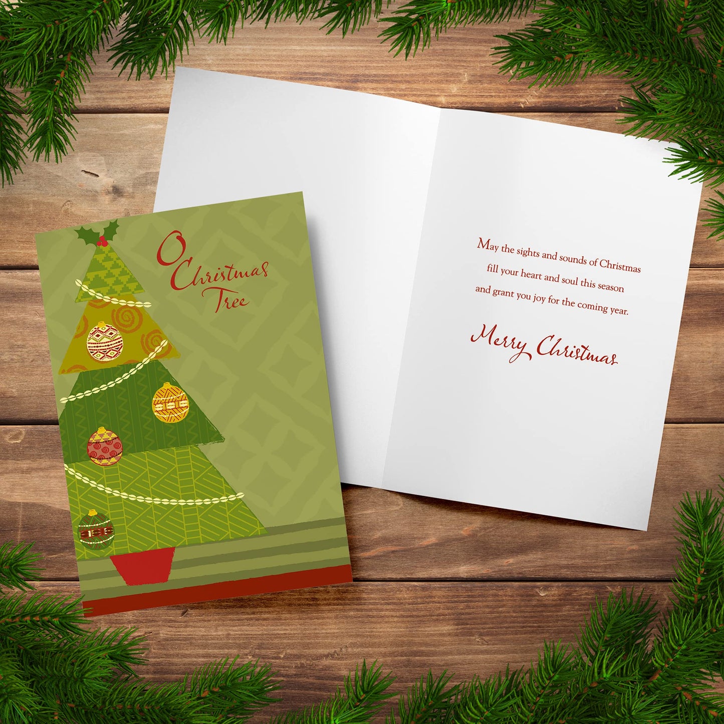 Designer Greetings African-American Heritage Collection Boxed Christmas Cards, O Christmas Tree