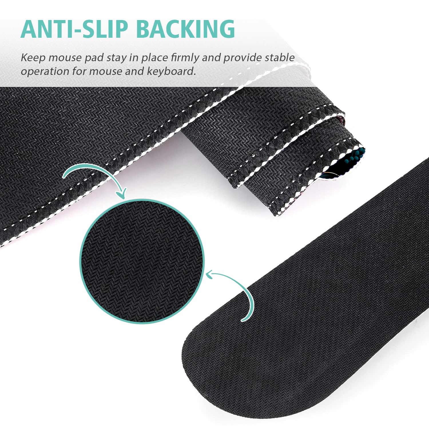 Keyboard Mouse Pad Set,Large Gaming Mouse Pad+Keyboard Wrist Rest+Wrist Rest+Coaster,Computer Desk