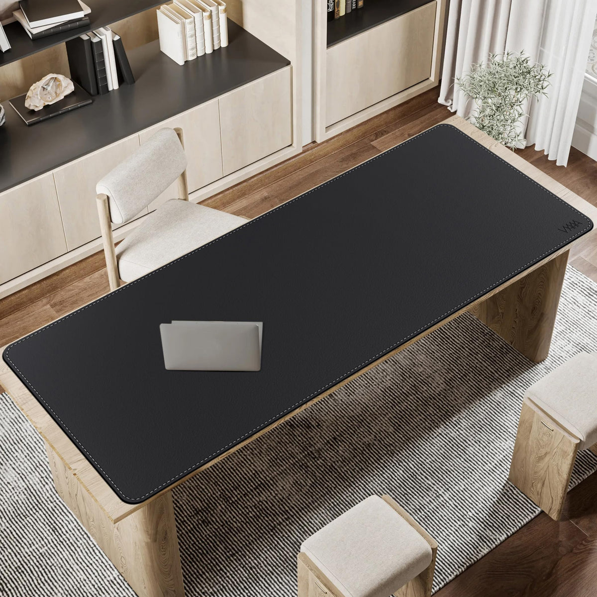 VYAAA Leather Desk Mat, 66.9"×27.5" Large Mouse Pad, Desktop Protector for Desk, Multifunctional
