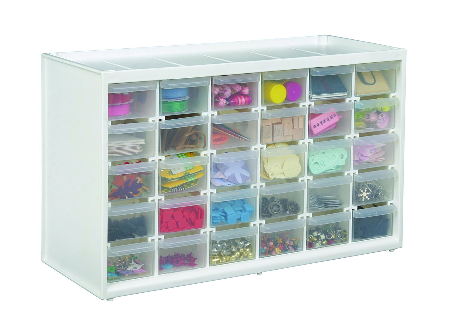 ArtBin 6830PC Store-In-Drawer Cabinets - Wall Mountable Storage Cabinet with 30 Drawers, Art &