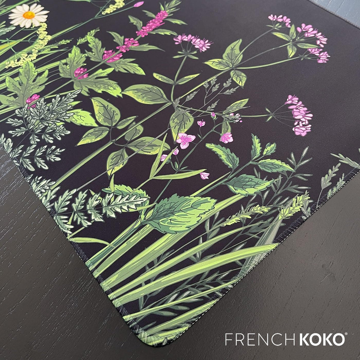 French KOKO Desk Mat, Large Desk Pad Large Mouse Pad Cute Desk Accessories Home Office Essentials