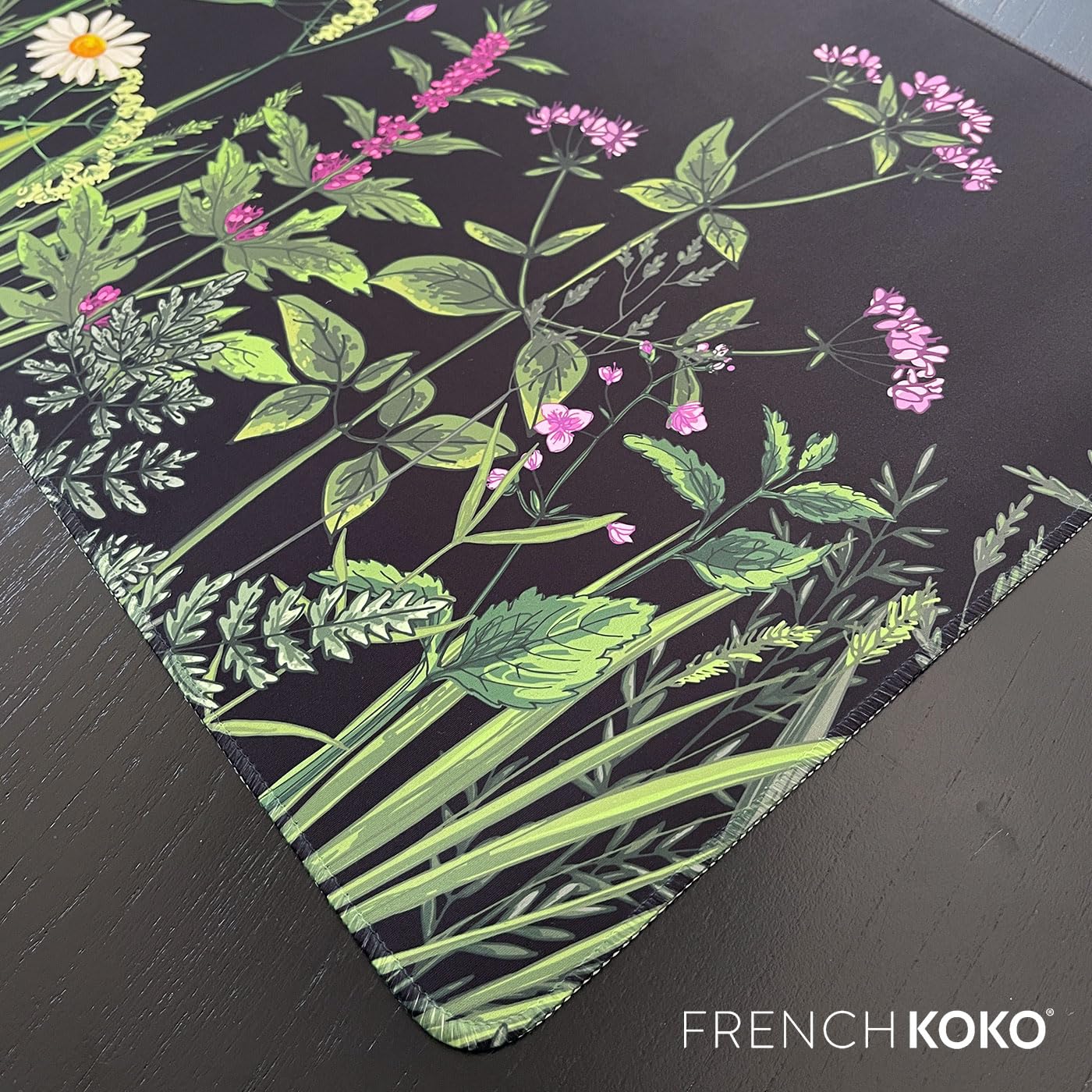 French KOKO Desk Mat, Large Desk Pad Large Mouse Pad Cute Desk Accessories Home Office Essentials