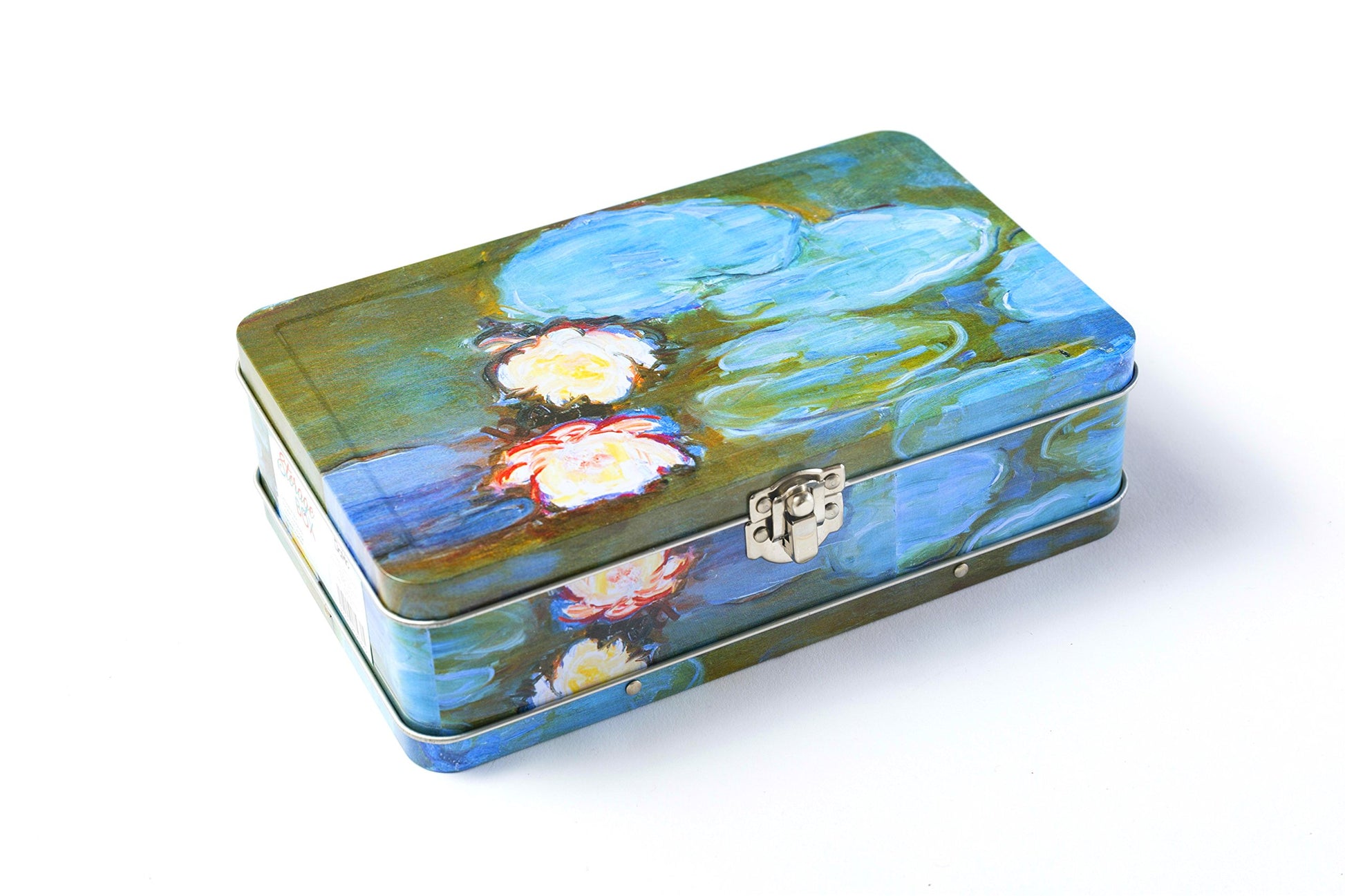 DAHO Metal Storage Box with Hinge for Office, School, Home, Makeup, Arts & Crafts and Accessories