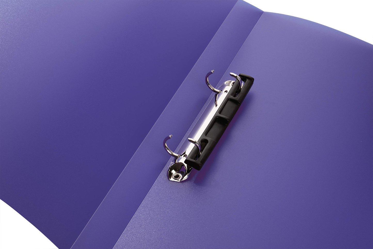 HERMA Ring Binder Translucent in Purple, A4, 25 mm Spine, Slim 2-Ring Binder Made of Plastic