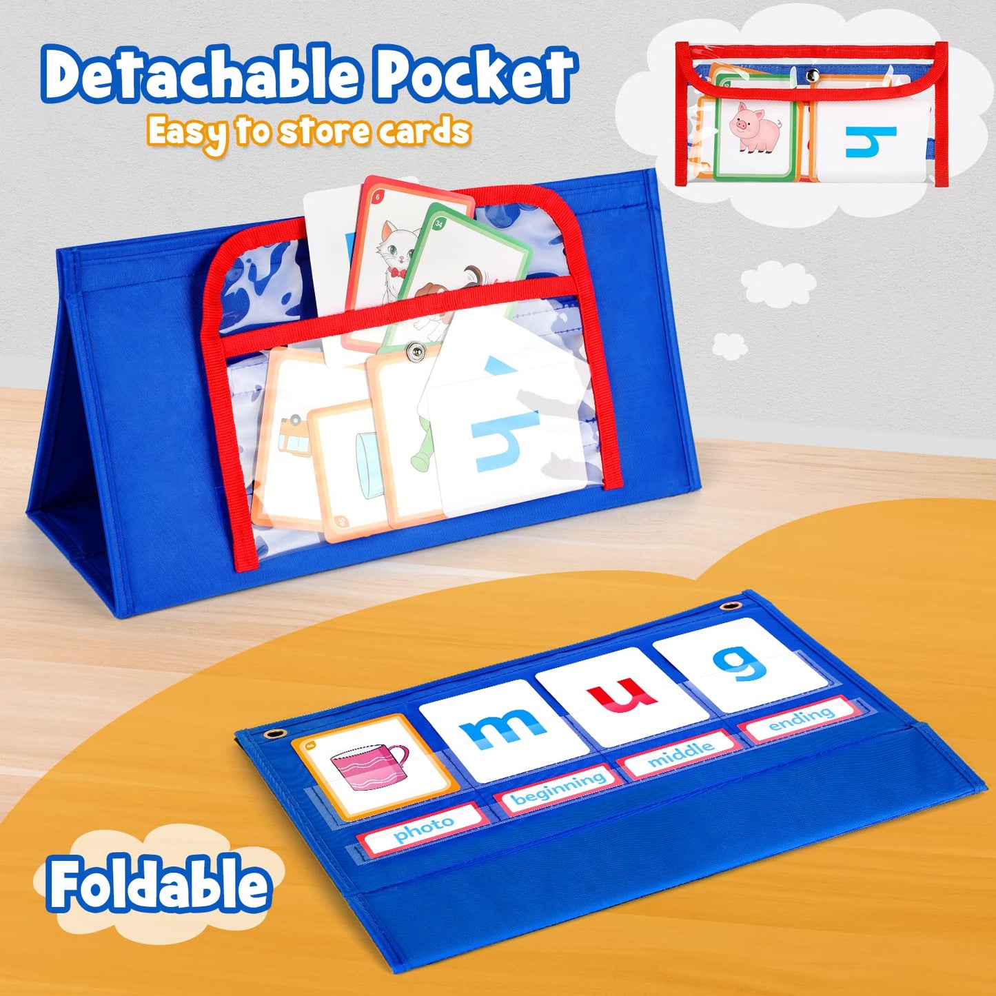 Torlam CVC Word Builder Kindergarten Classroom Must Haves, Phonics Games Preschool Learning