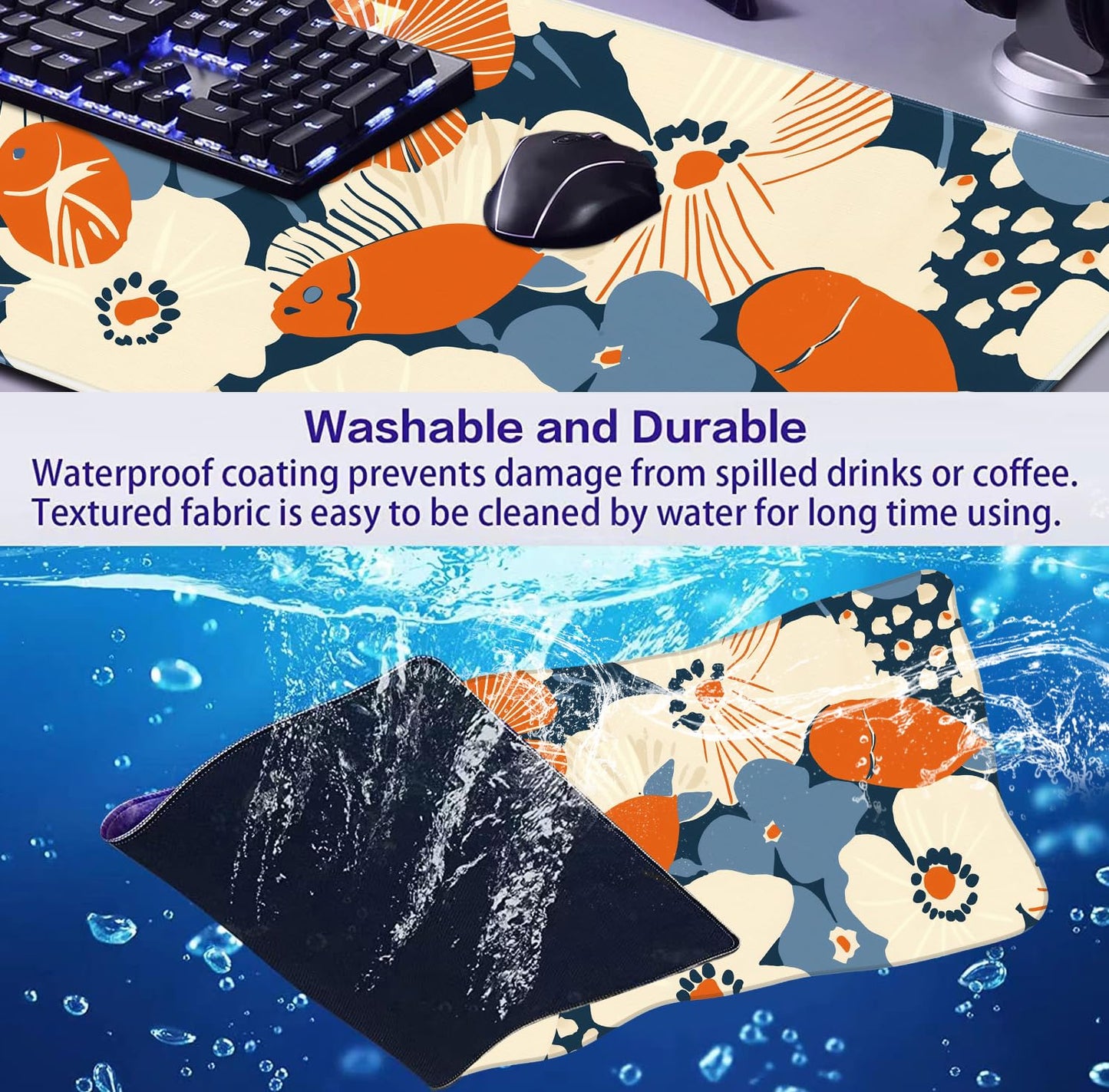 Ladies' Office Desk Cute Petal Keyboard Accessories Game Extended Mouse Pad