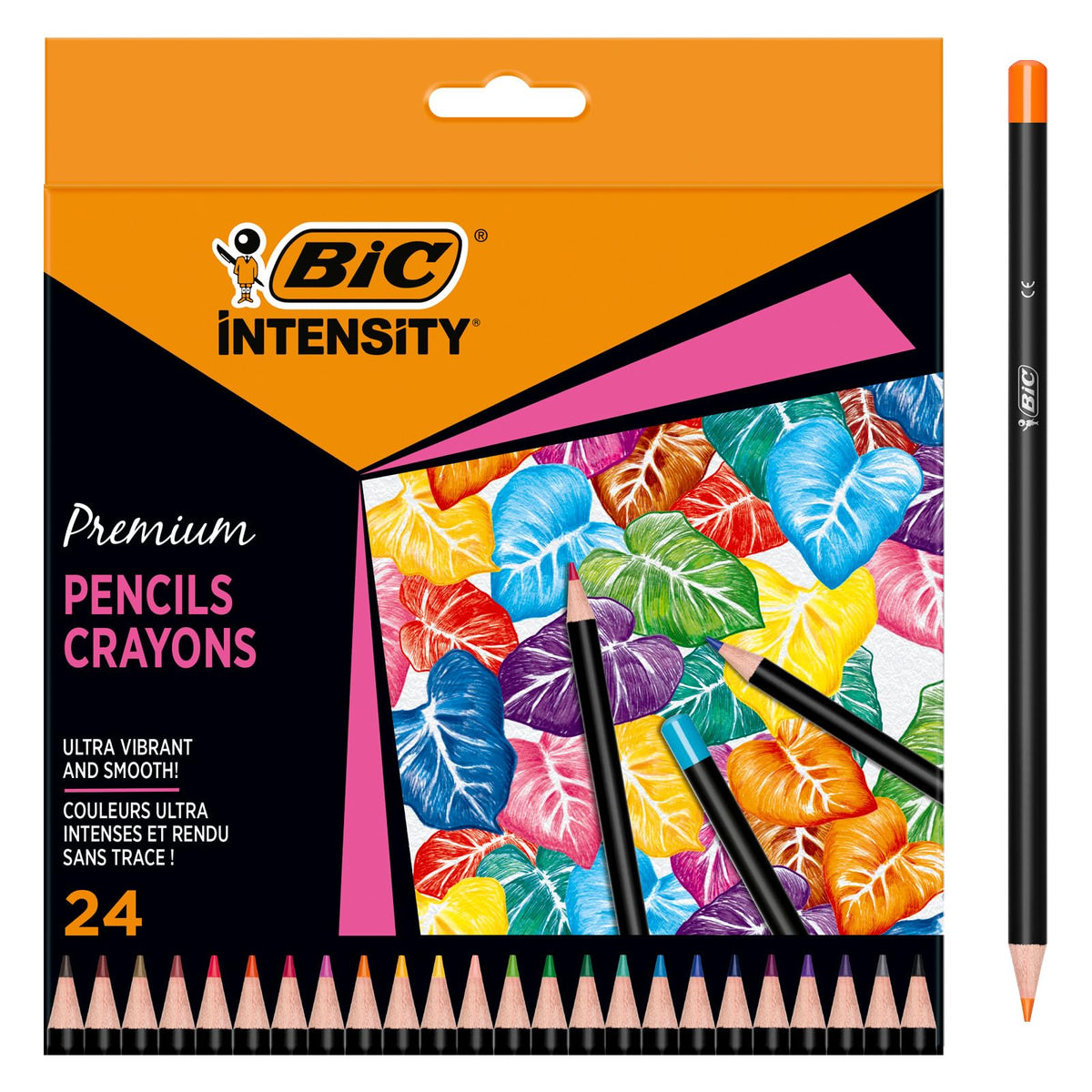 BIC Intensity Colouring Pencils In Premium Cardboard Case Suitable For Adults, Assorted Colours