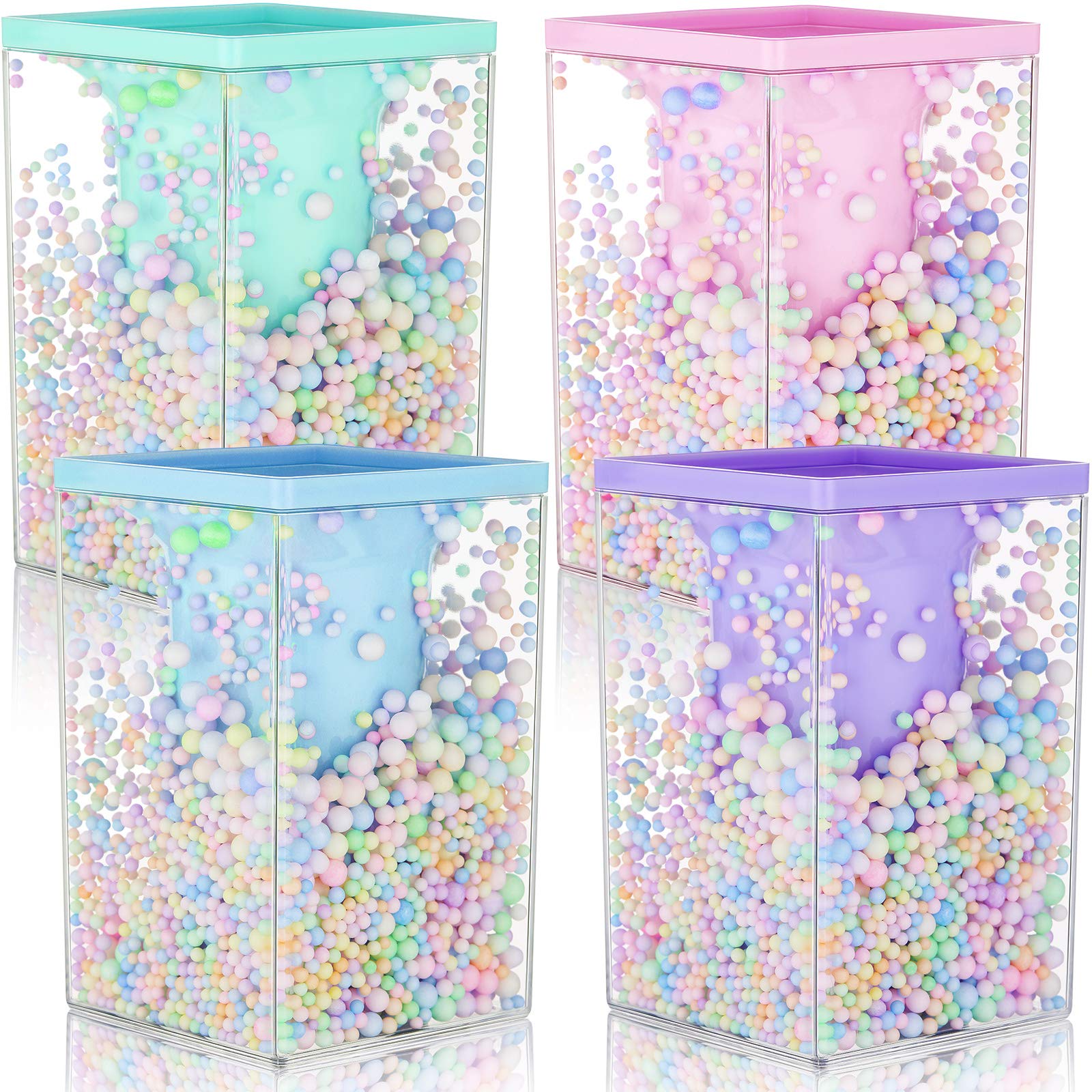 Outus 4 Pieces Cute Pen Holder Bubble Pencil Cup for Kids Kawaii Pencil Holder Desktop Stationery