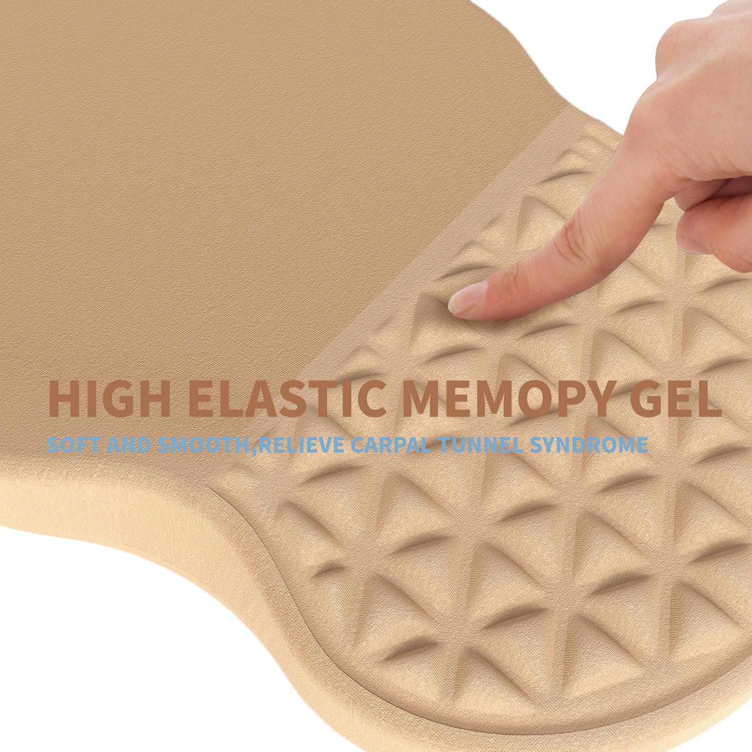 PYEDCA Ergonomic Mouse Pad Wrist Support with Massage Design, Pain Relief Mousepad with Wrist Rest