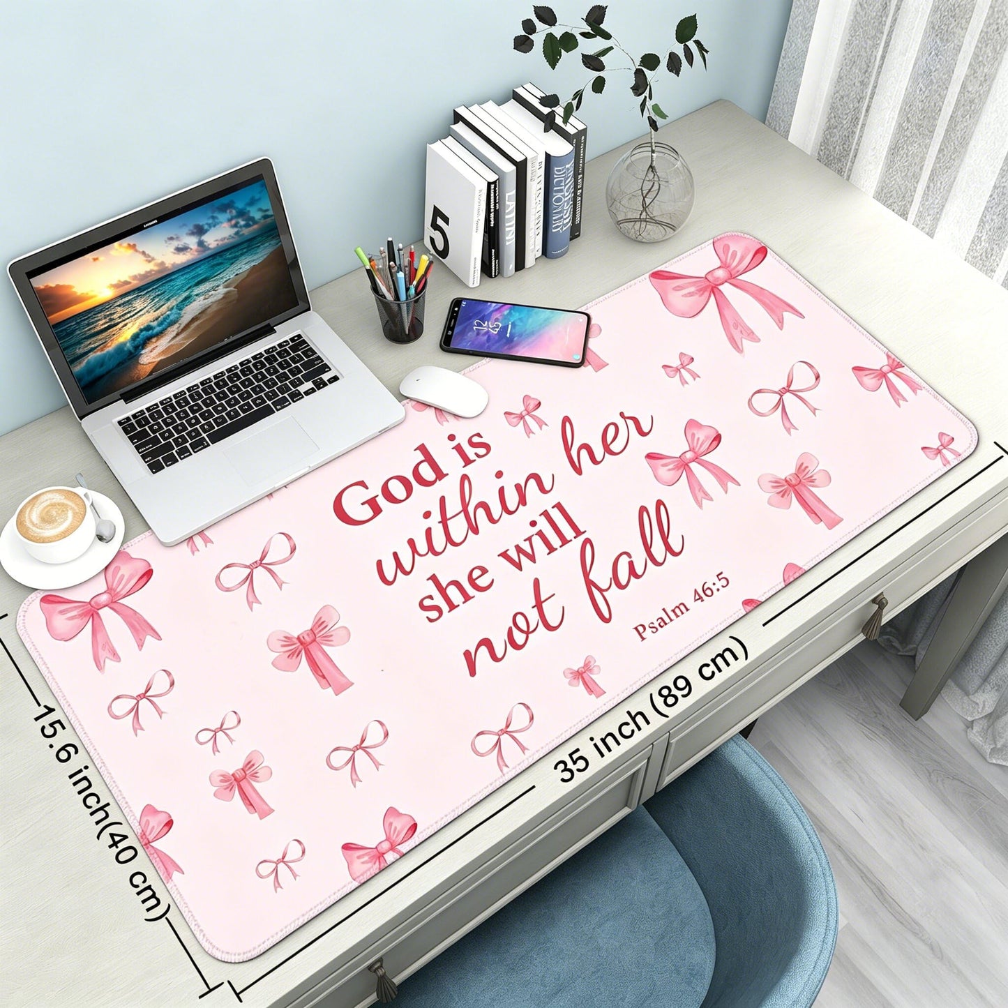 Wiabsi Desk Mat Pad,Large XXL Extended Mouse Pad Mat for Desktop Keyboard