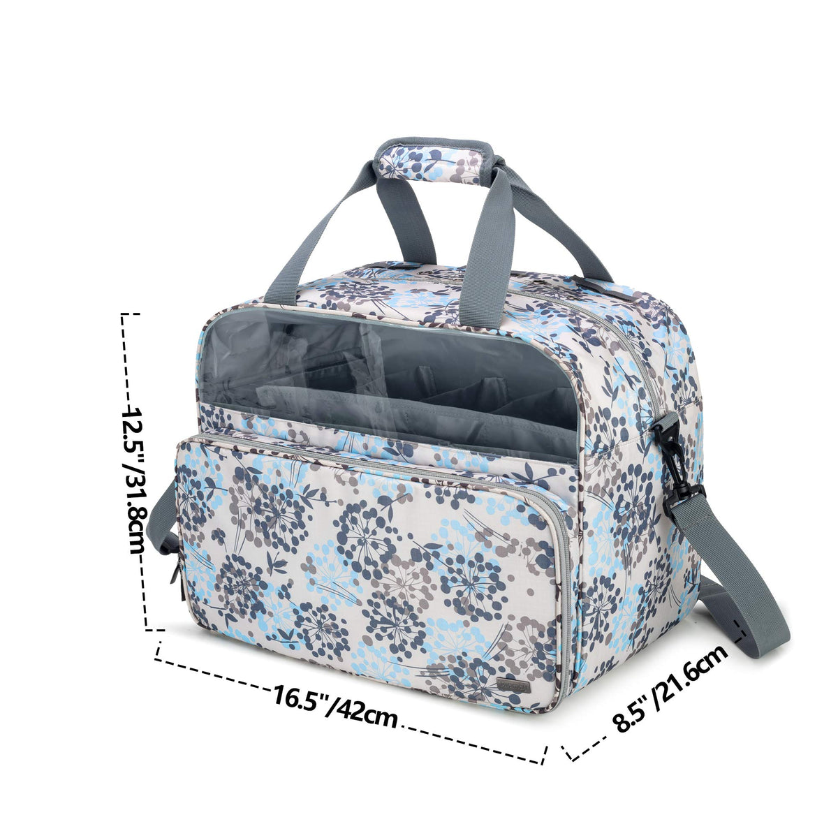 Teamoy Knitting Bag Tote, Crochet Bag Yarn Storage Organizer, Dandelion