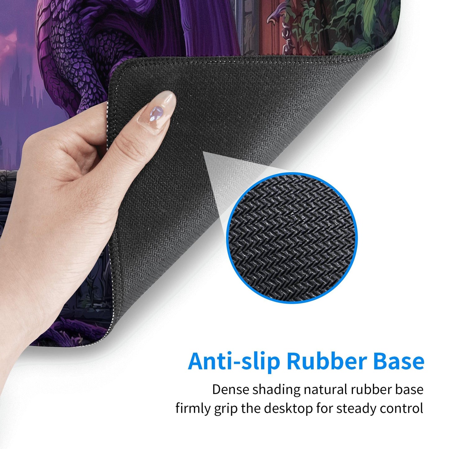 Dragon Mouse Pad Extended Large Gaming Mouse Pad XL Stitched Edges for Gamer Home Office 31.5 X