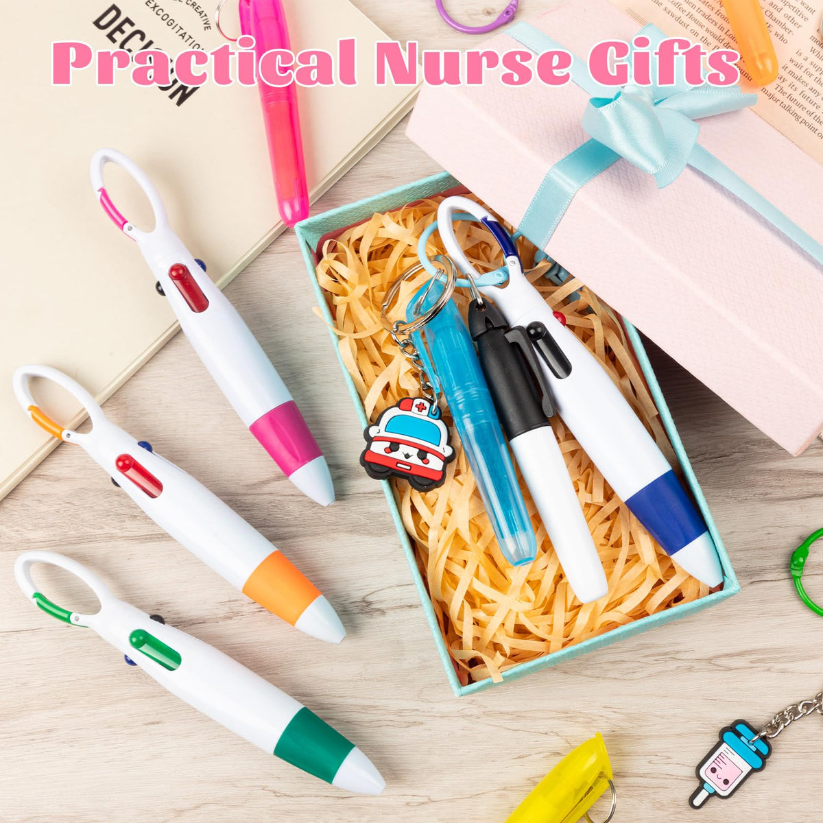 KFPPLXQ 60 Pieces Mini Highlighter Nurse Pens for Badge Reel