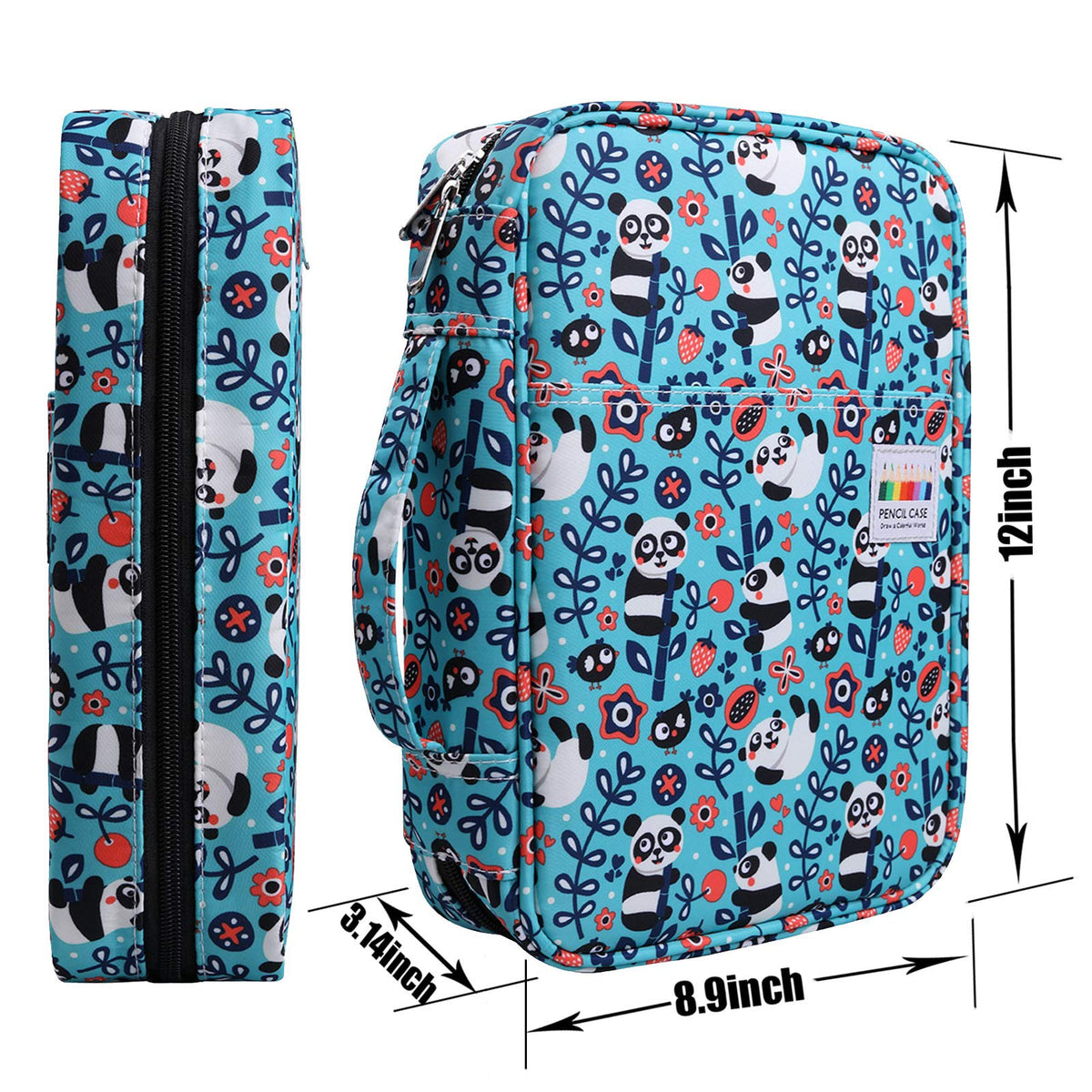 AYVANBER Colored Pencil Case 220 Slots Gel Pens Holder Waterproof Organizer Bag Portable Artist