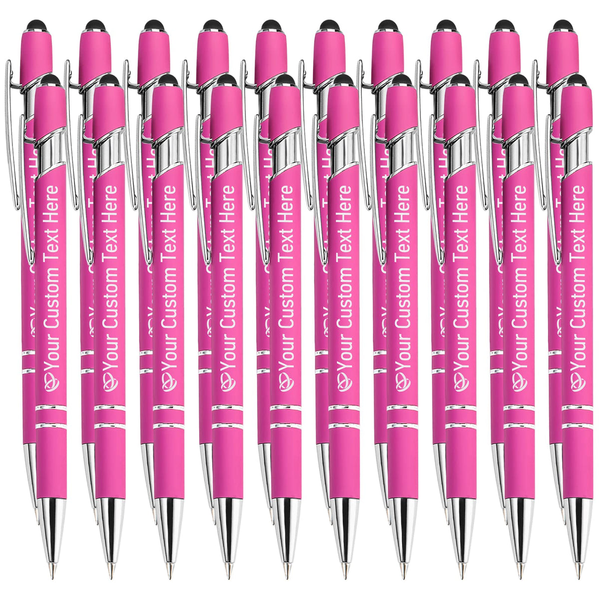 STREADVE Personalized Custom Pens with Name Engraved Logo Text Pen, Pack of 20 Customized Smooth