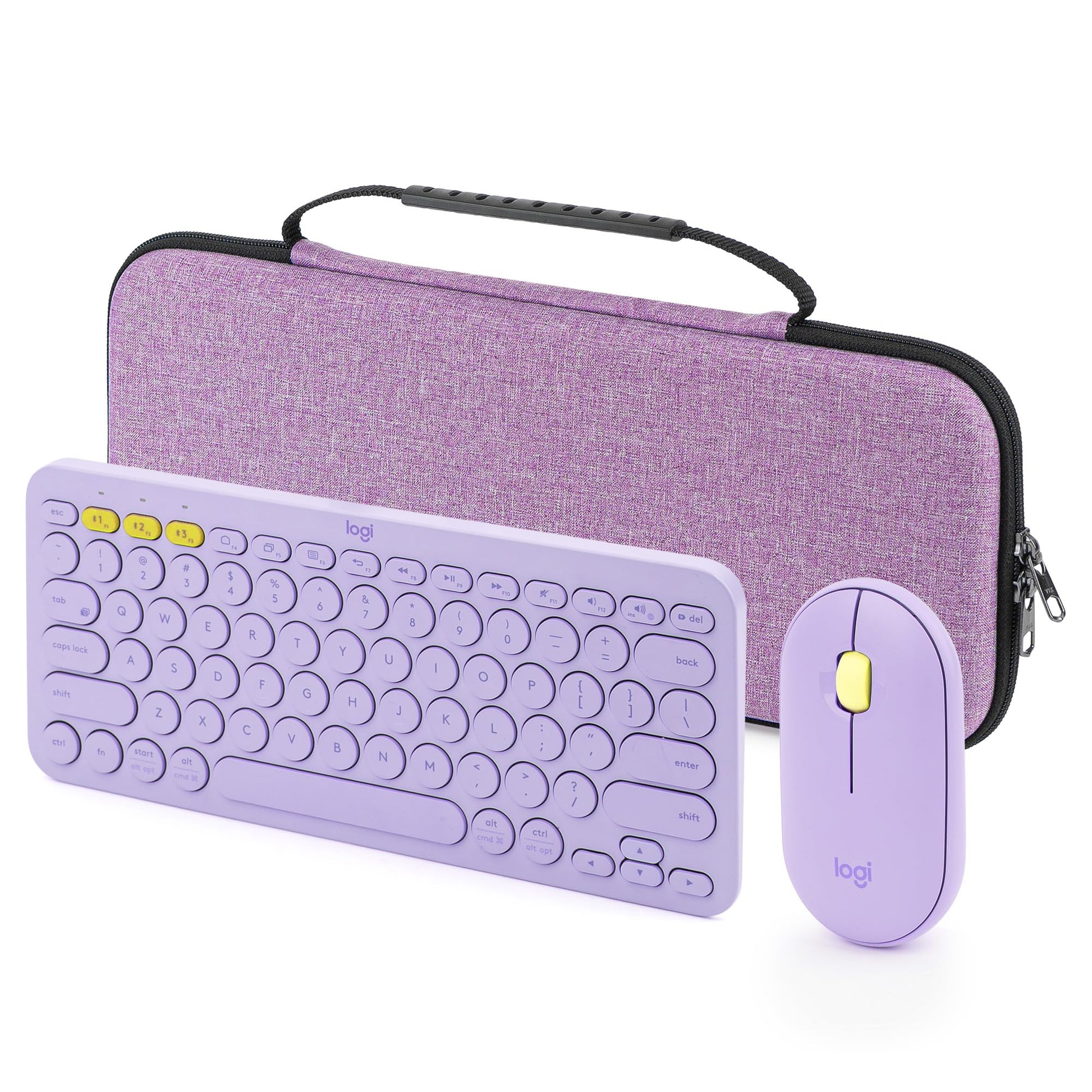 GEEKRIA Hard Shell Travel Carrying Case, Compatible with Logitech K380/K380s Keyboard + M350/M350s