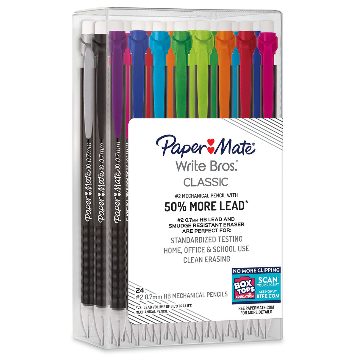 Paper Mate Mechanical Pencils 0.7mm Write Bros. Classic Number 2 Pencil Set Office Supplies