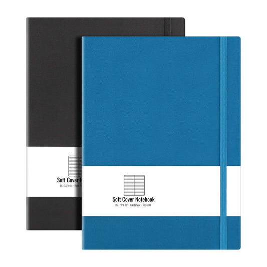 AHGXG Lined Journal Notebook, 408 Numbered Pages, A5 Size (5.7'' x 8.3'')