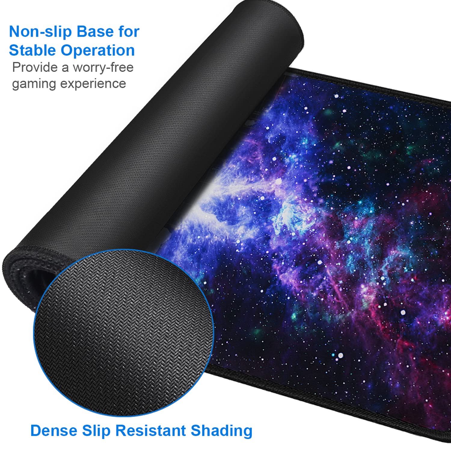 Large Mouse Pad, 31.5x15.7 inch Large Gaming Extended Computer Keyboard Mouse Mat, Water Resist