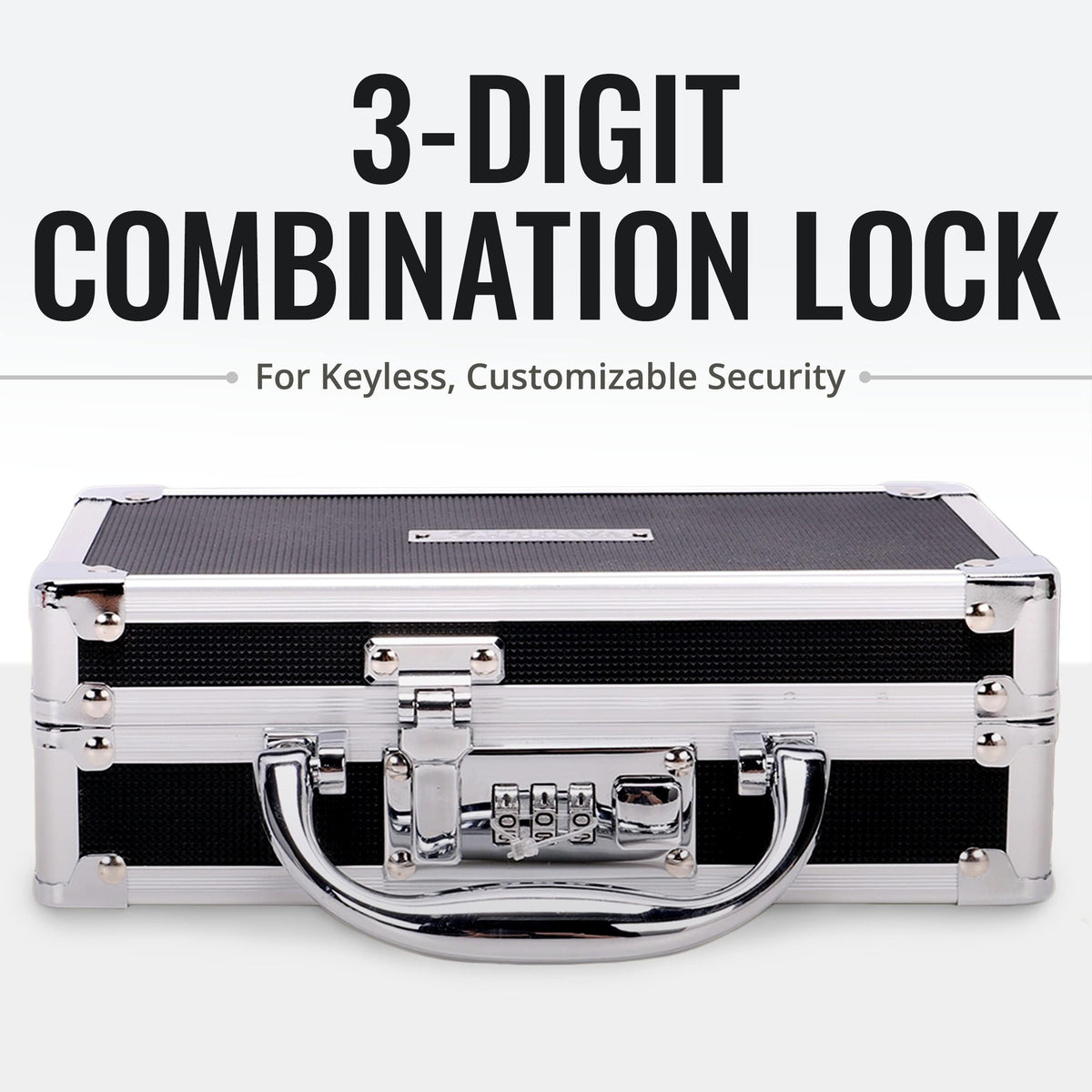 Vaultz Locking Medicine Case, Combination Lock Portable Storage Briefcase