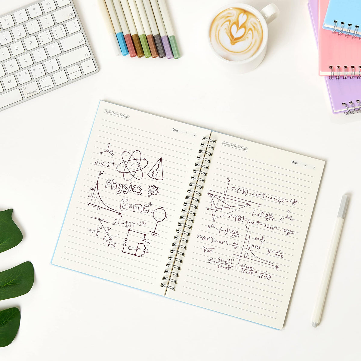 MSTONAL 3 Pack Small Spiral Notebook Wide Ruled A6 Pocket Size 4.3"x5.7"