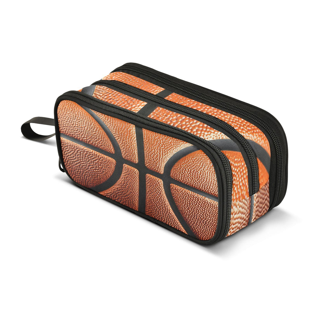 BOENLE Basketball Ball Skin Pencil Case Box Boys Girls Large Pencil Pouch Zipper Compartments Big