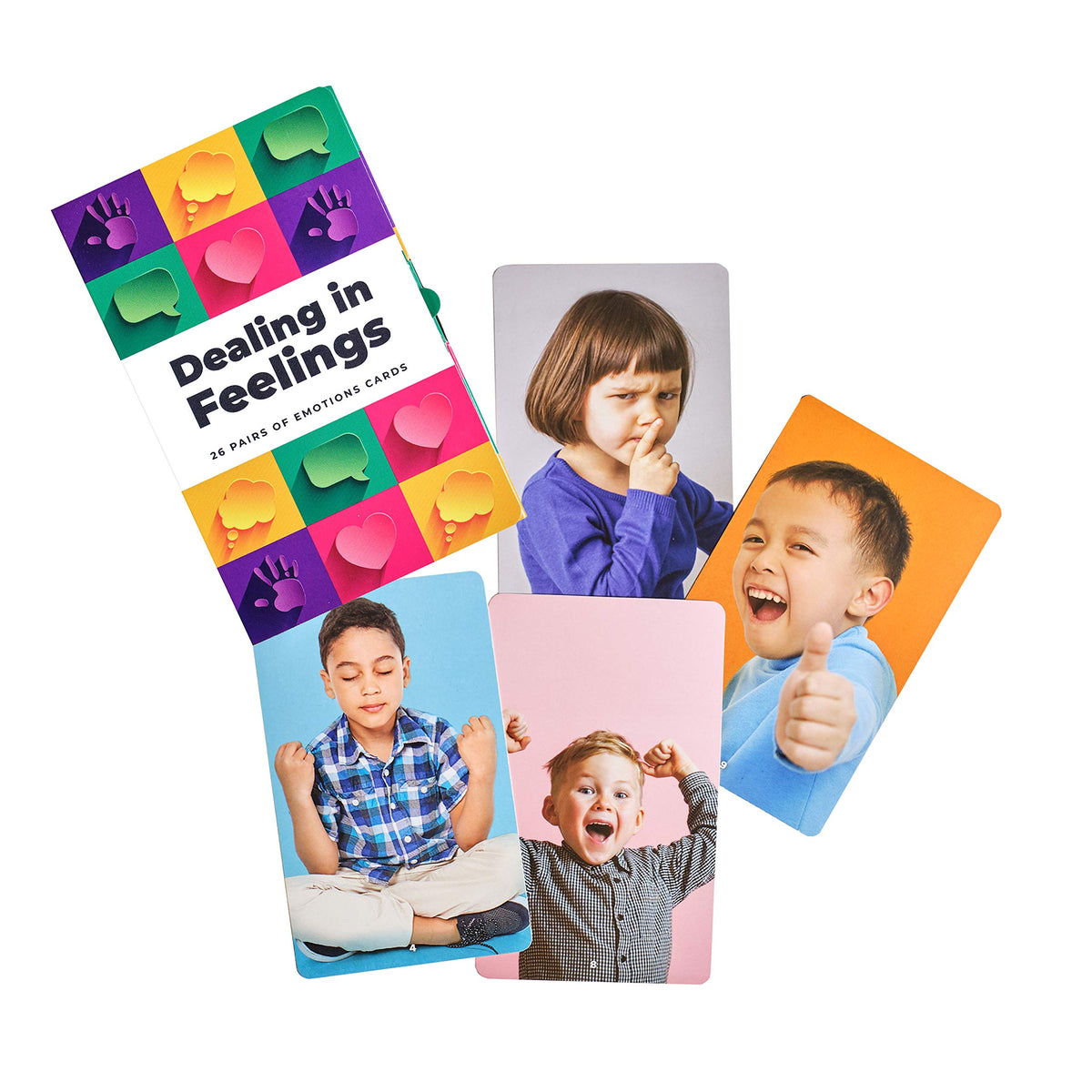 Emotion Cards for Kids | 26 Real Photo Emotion Cards | with Matching Pairs