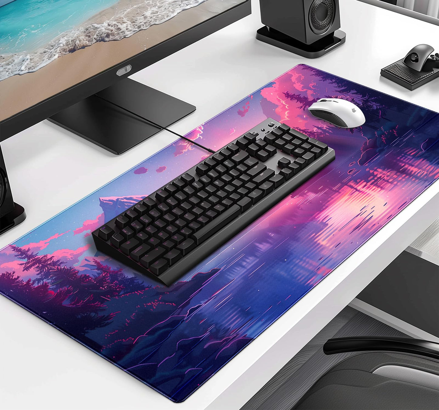 Sunset Mountain Landscape Extended Mouse Pad Game Office Sewing Table Mat