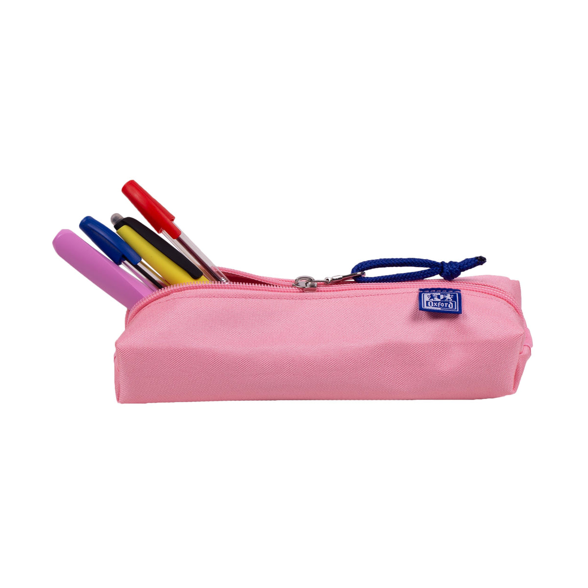 Oxford, Rectangular Pencil Case Kangoo with Rubber 22cm Pink
