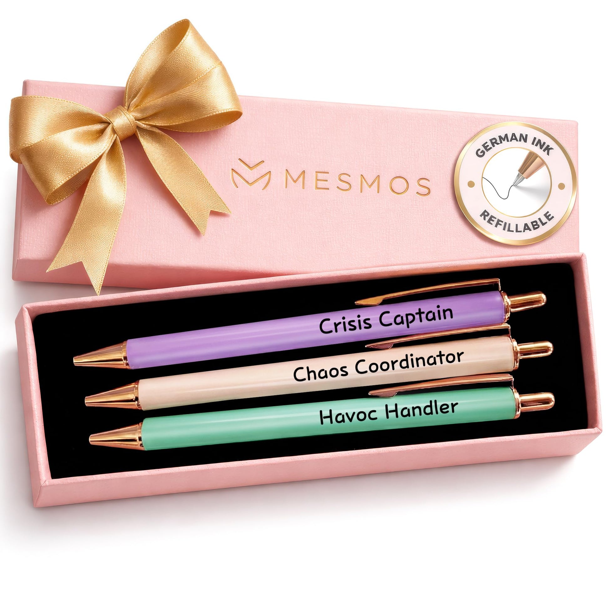 MESMOS 3Pcs Chaos Coordinator Pen Gift Set for Woman, German-Ink & 1mm Swiss-Tip, Chaos Coordinator