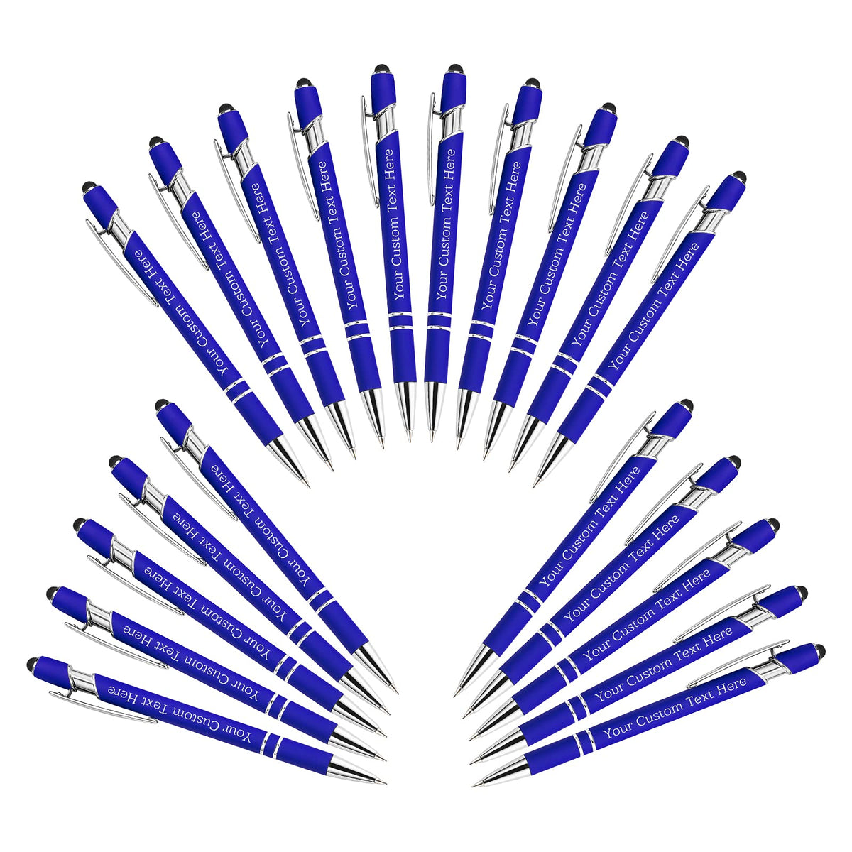 Xiuyours Personalized Custom Pens Bulk Free Engraving with Name Message Customized Ballpoint Pens