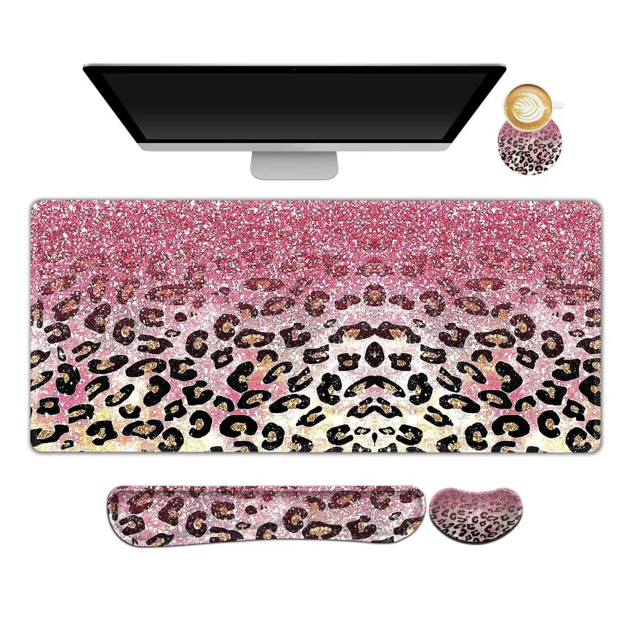 ARTSO Extended Gaming Mouse Pad Set, Keyboard Wrist Rest Support Pad + Wrist Cushion + XXL Large