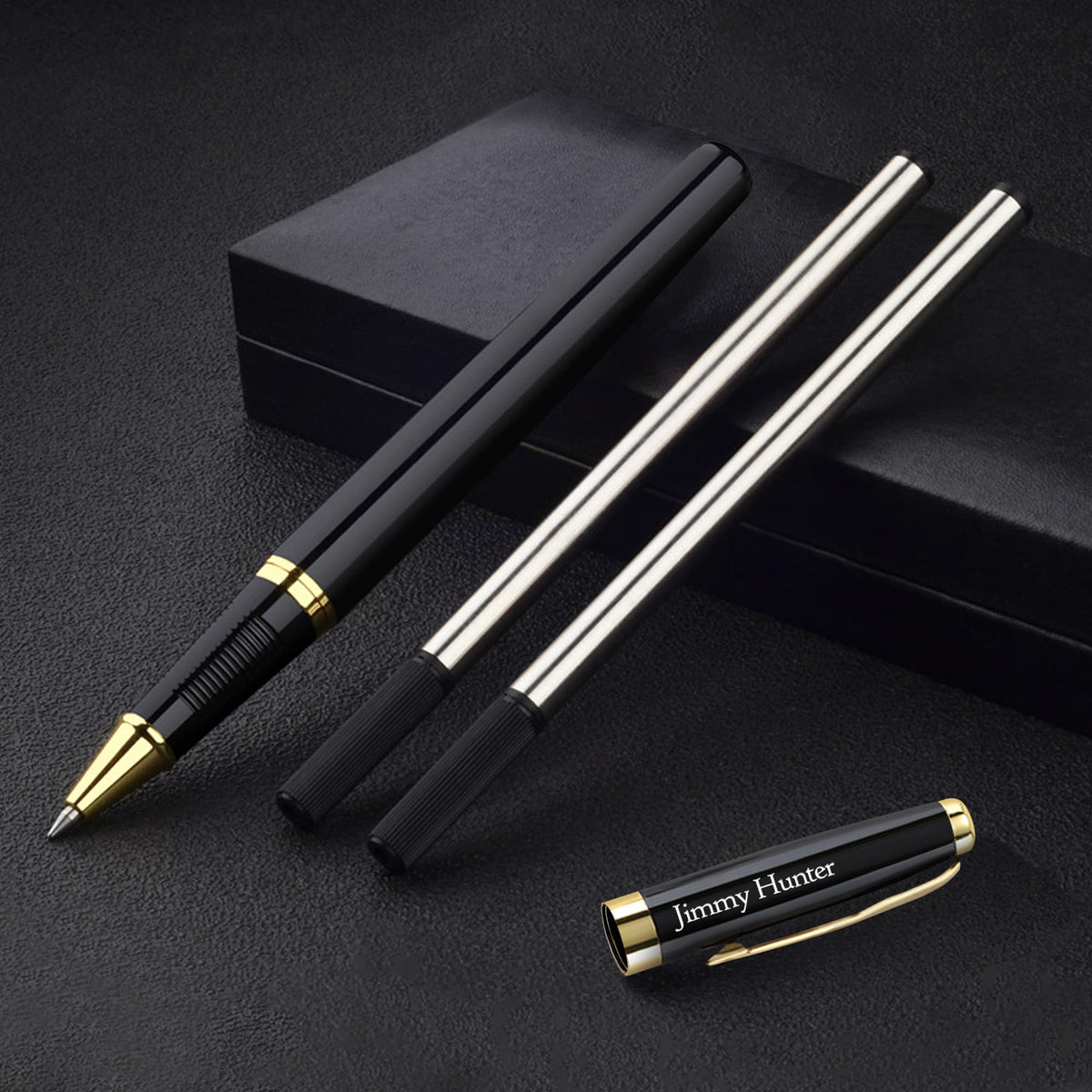 EDSG Personalized Pens Engraving Pen Custom Ballpoint Pens with Refillable Thank You Teacher