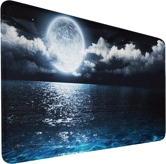 Naukay Large Mouse Pad, 31.5x15.7 inch Large Extended Computer Keyboard Mouse Mat, Water Resist