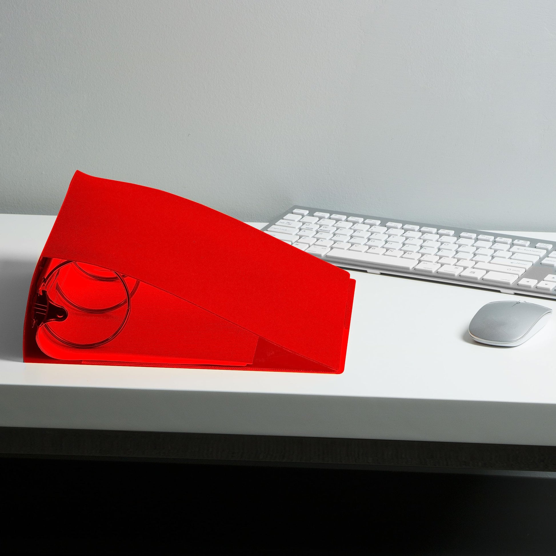 JAM PAPER Plastic 3 inch Binder - Red 3 Ring Binder - Sold Individually