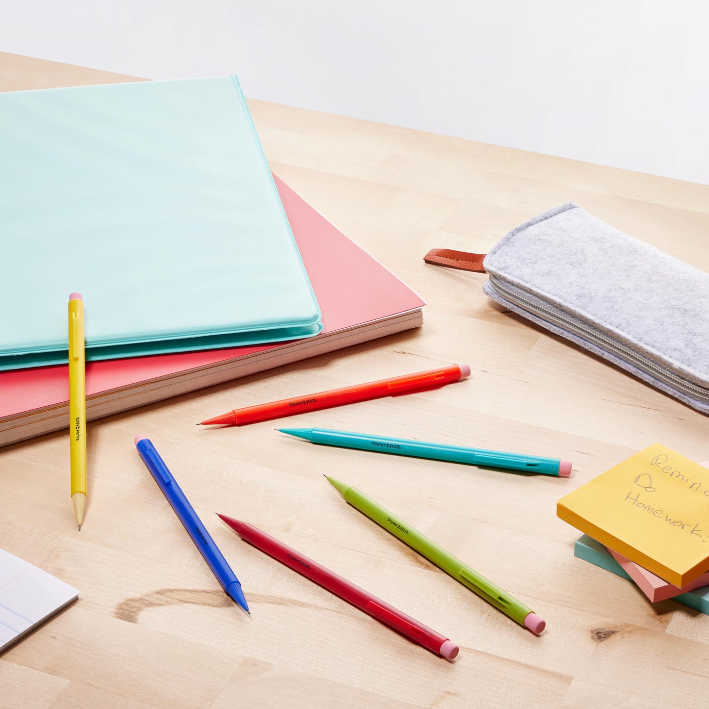 Paper Mate Non-Stop Mechanical Pencil | 0.7mm with Shock-Absorbing Tip | HB #2 | Assorted Barrel