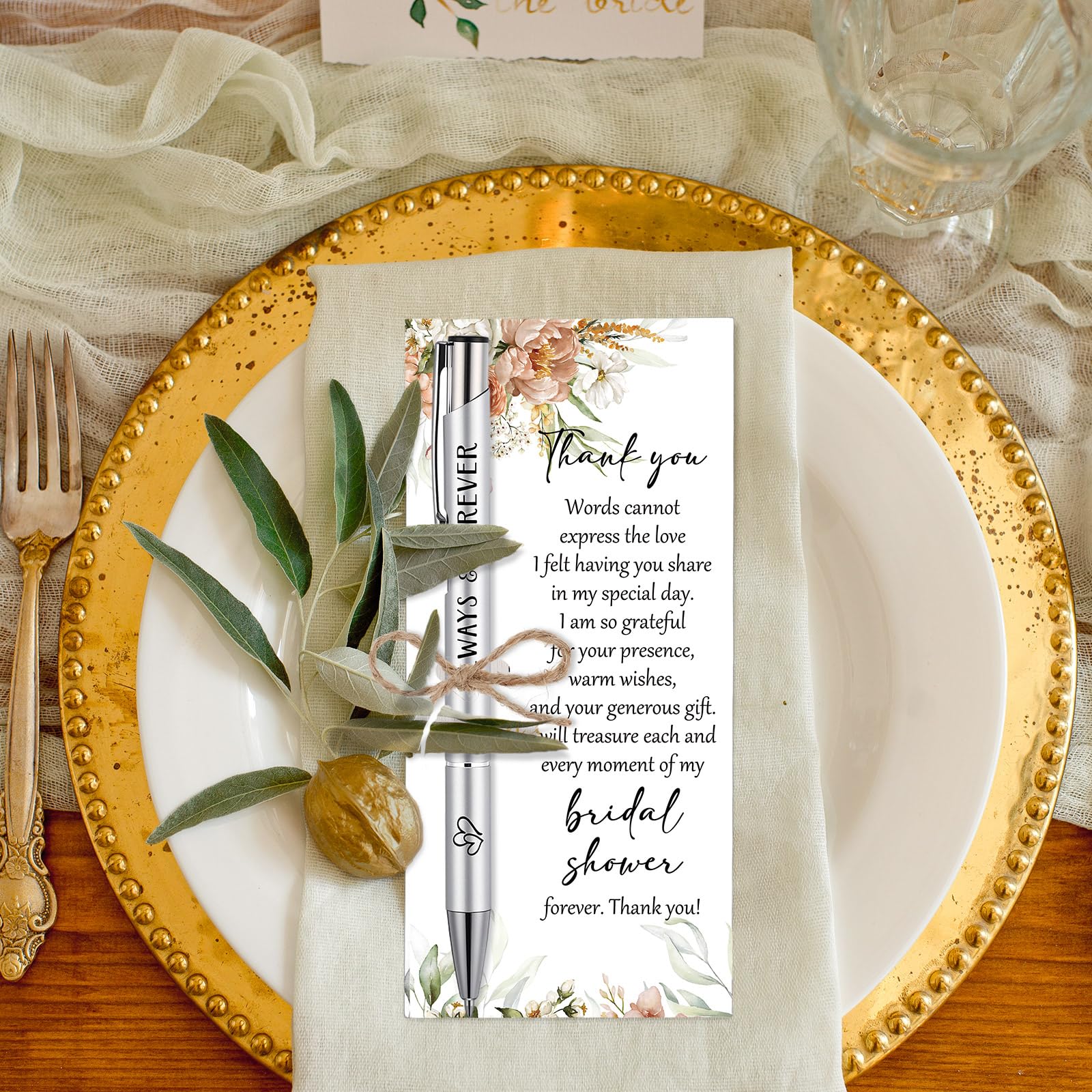 Chiisong 30 Sets Bridal Shower Favors for Guests, Boho Flower