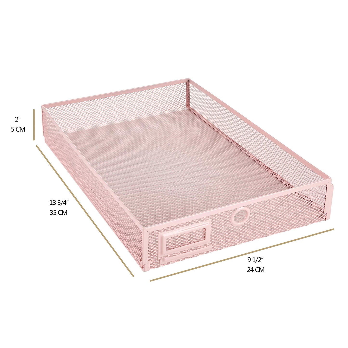 Annova Desk Organizer Wire Mesh 3 Tier Sliding Drawers Paper Sorter/Multifunctional/Premium Solid