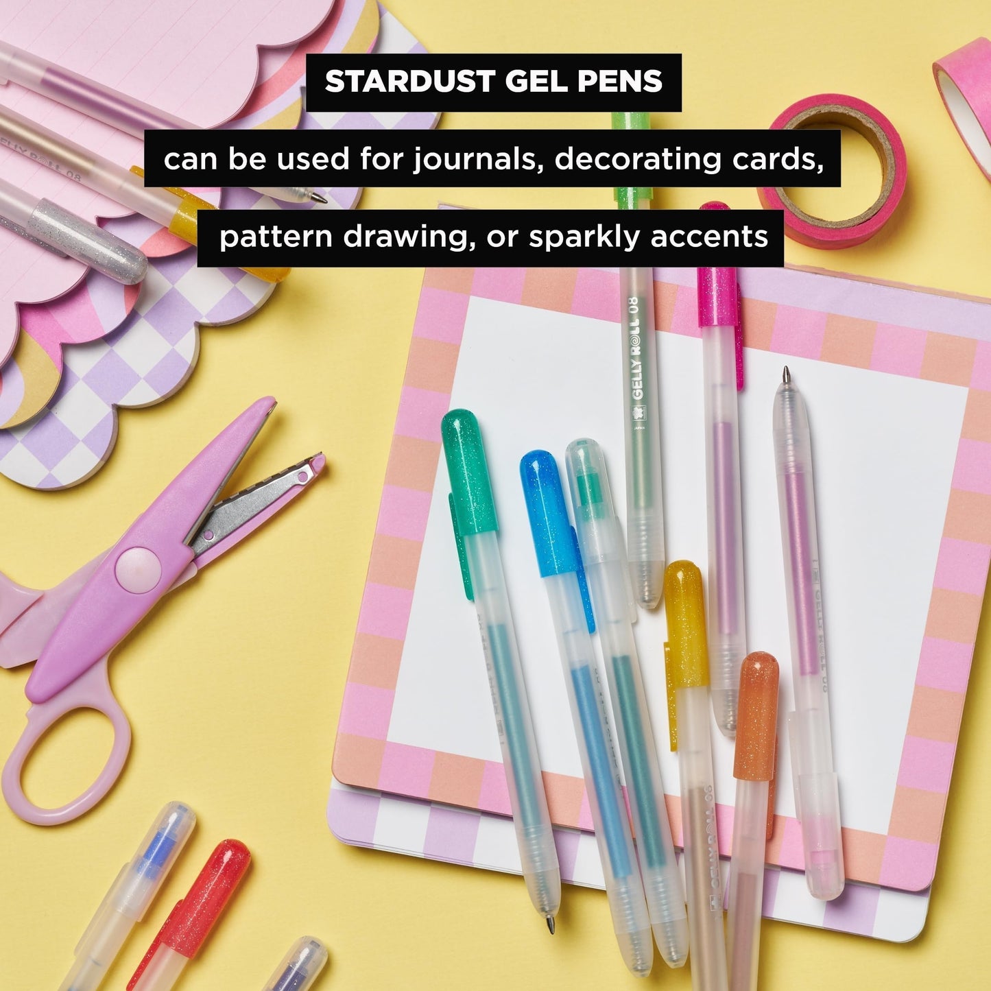 Sakura Gelly Roll Retractable Gel Pens, Stardust Assorted, 10 Pack